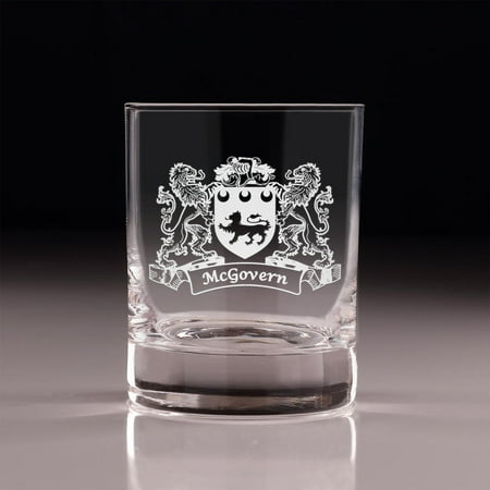 McGovern Irish Coat of Arms Old Fashioned Tumblers - Set of 4