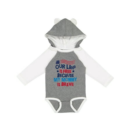 Inktastic Military Land is Free Mommy is Brave Gift Baby Boy or Baby Girl Long Sleeve Bodysuit
Inktastic Military Land is Free Mommy is Brave Gift Baby Boy or Baby Girl Long Sleeve Bodysuit