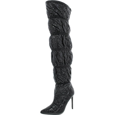 Steve Madden Womens Silhouette Stiletto Pointed Toe Over-The-Knee Boots