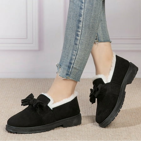 TALKVE Women s Cotton Shoes Winter Velvet Flat Non Slip Warm Fashion Bow Women s Suede Snow Boots
TALKVE Women s Cotton Shoes Winter Velvet Flat Non Slip Warm Fashion Bow Women s Suede Snow Boots