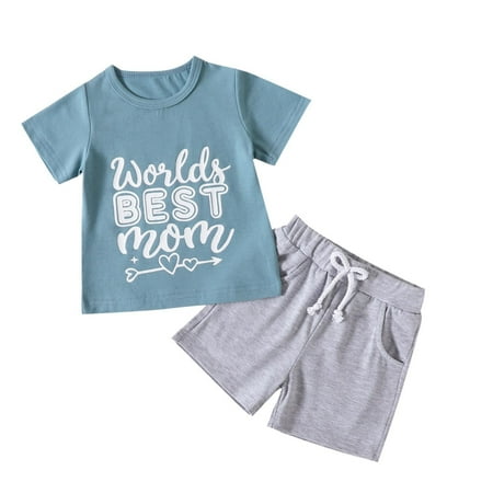 Rovga Boys 2 Piece Outfit Short Sleeve Letters Prints T Shirt Tops Shorts Child Kids Gentleman Outfits Boy Outfits
Rovga Boys 2 Piece Outfit Short Sleeve Letters Prints T Shirt Tops Shorts Child Kids Gentleman Outfits Boy Outfits