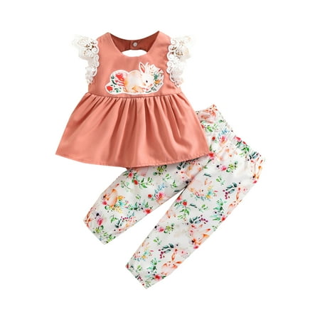 Sunisery Easter Days Toddler Kids Baby Girls 2pcs Outfits Fly Sleeve Rabbit Printed Shirt Dress Top Pants Sets
Sunisery Easter Days Toddler Kids Baby Girls 2pcs Outfits Fly Sleeve Rabbit Printed Shirt Dress Top Pants Sets