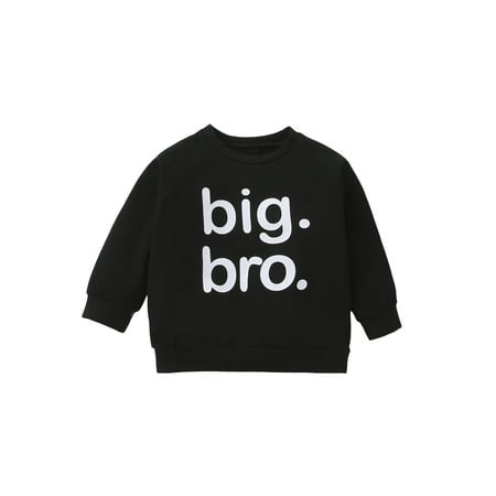 Frobukio Autumn Winter Kids Baby Boys Letter Printed Sweatshirt Big Bro Casual Long Sleeve Pullover Tops Black 4-5 Years
Frobukio Autumn Winter Kids Baby Boys Letter Printed Sweatshirt Big Bro Casual Long Sleeve Pullover Tops Black 4-5 Years