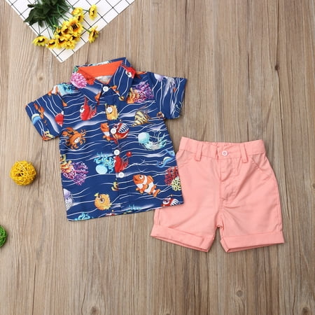 Kids Toddler Baby Boys Short Sleeve Button Down Shirt Shorts Suits 2T 3T 4T 5T 6T Outfits Summer Clothes Gentleman 2-Piece Set 
Kids Toddler Baby Boys Short Sleeve Button Down Shirt Shorts Suits 2T 3T 4T 5T 6T Outfits Summer Clothes Gentleman 2-Piece Set