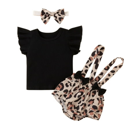 DNDKILG Newborn Infant Baby Toddler Girl Short Sleeve T Shirts and Floral Suspender Shorts Set Outfits Summer Clothing Set Black 0-2Y
DNDKILG Newborn Infant Baby Toddler Girl Short Sleeve T Shirts and Floral Suspender Shorts Set Outfits Summer Clothing Set Black 0-2Y