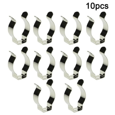 BAMILL 10Pcs Narrow Base Tool Spring Terry Clips Heavy Duty Tool Storage Hangers