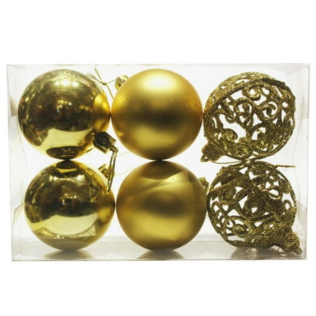 ZALAGA 6PCS Christmas Tree Decoration Ball New Year Decoration Shopping Mall Ceiling Window Bright Hollow Ball Gold
ZALAGA 6PCS Christmas Tree Decoration Ball New Year Decoration Shopping Mall Ceiling Window Bright Hollow Ball Gold