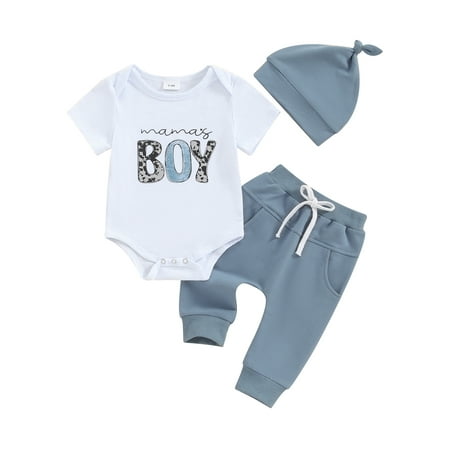 Shunvnny Baby Boys Outfit Letters Print Short Sleeve Romper with Pants and Hat Infant Clothes White 0-3 Months
Shunvnny Baby Boys Outfit Letters Print Short Sleeve Romper with Pants and Hat Infant Clothes White 0-3 Months