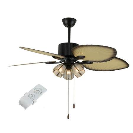 OUKANIN Retro 52 Fan Palm Ceiling Fan with 5 Lights 3 Speed with Remote Control
OUKANIN Retro 52 Fan Palm Ceiling Fan with 5 Lights 3 Speed with Remote Control
