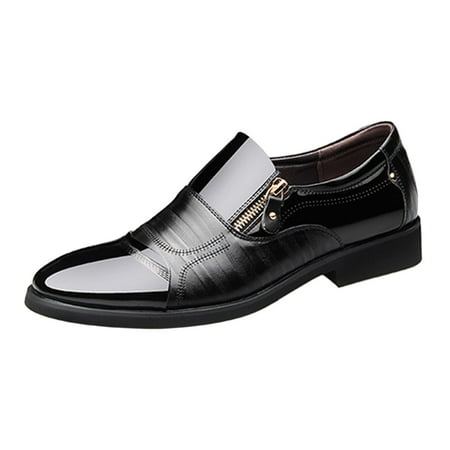 Men Dress Shoes Low Shoes Slip on Men Formal Shoes for Wedding Career Party