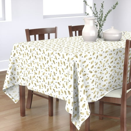 Cotton Sateen Tablecloth 70 x 90 - Gold Pineapple Dots Baby Pineapples Mod Coordinate Print Custom Table Linens by Spoonflower
Cotton Sateen Tablecloth 70 x 90 - Gold Pineapple Dots Baby Pineapples Mod Coordinate Print Custom Table Linens by Spoonflower