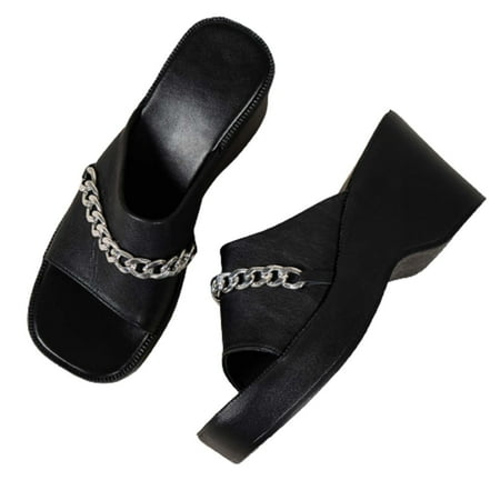 Quealent Adult Women Shoes Womens Sandal Slippers Size 6 Women s Beach Sandals Hollow Casual Slippers High Heeled Slippers Cat Slippers for Women Black 9
Quealent Adult Women Shoes Womens Sandal Slippers Size 6 Women s Beach Sandals Hollow Casual Slippers High Heeled Slippers Cat Slippers for Women Black 9