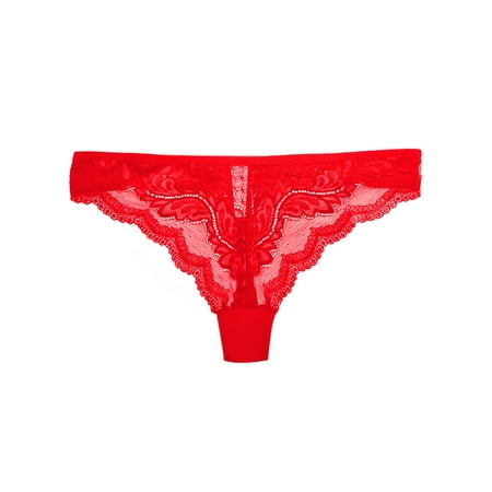 Bomotoo Women Underwear Lace Briefs Low Waist Bikini Panties Breathable Thongs Party Red M
Bomotoo Women Underwear Lace Briefs Low Waist Bikini Panties Breathable Thongs Party Red M