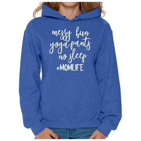 Awkward Styles Women s Messy Bun Yoga Pants No Sleep Momlife Hashtag Graphic Hoodie Tops White
Awkward Styles Women s Messy Bun Yoga Pants No Sleep Momlife Hashtag Graphic Hoodie Tops White