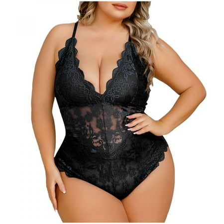 Summer Savings Clearance! PEZHADA Sexy Lingerie for Women Sexy Women Lingerie Babydoll Hollow Out Deep V Lace Underwear Sleepwear Black XL
Summer Savings Clearance! PEZHADA Sexy Lingerie for Women Sexy Women Lingerie Babydoll Hollow Out Deep V Lace Underwear Sleepwear Black XL
