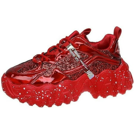 HOLXI 2024 Women s Clunky Trainers Platform Casual Sports Breathable Sports Shoes Lace Sequins Fabric Spring Autumn High Top Trainer Shoes
HOLXI 2024 Women s Clunky Trainers Platform Casual Sports Breathable Sports Shoes Lace Sequins Fabric Spring Autumn High Top Trainer Shoes