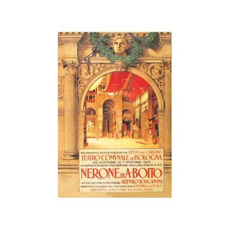 Bologna Theater Presents Nerone Di A Boito Print (Unframed Paper Print 20x30)