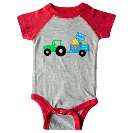 Inktastic Happy Easter Cute Chick and Green Tractor Gift Baby Boy or Baby Girl Bodysuit 
Inktastic Happy Easter Cute Chick and Green Tractor Gift Baby Boy or Baby Girl Bodysuit