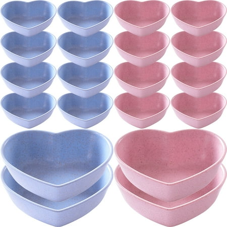 20pcs Dipping Bowls Heart Shape Dipping Sauce Bowls Wheat Straw Sauce Dishes Sauce Bowls For Party
20pcs Dipping Bowls Heart Shape Dipping Sauce Bowls Wheat Straw Sauce Dishes Sauce Bowls For Party