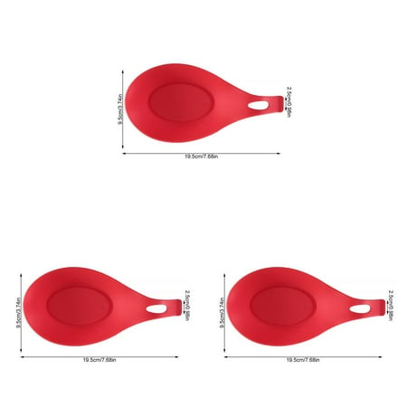 3pcs Silicone Spoon Rest Nonstick Soup Ladle Spatula Holder Heat Resistant Kitchen Cooking Utensil Red
3pcs Silicone Spoon Rest Nonstick Soup Ladle Spatula Holder Heat Resistant Kitchen Cooking Utensil Red