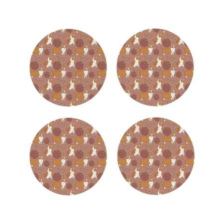 Drink Coasters Set of 4 Cute Corgi Dog Funny_C Leather Coasters for Coffee Table Protector Heat Resistant Cute Coasters for Home Decor Housewarming Gifts Bar Kitchen 4 Inch Round Shape
Drink Coasters Set of 4 Cute Corgi Dog Funny_C Leather Coasters for Coffee Table Protector Heat Resistant Cute Coasters for Home Decor Housewarming Gifts Bar Kitchen 4 Inch Round Shape