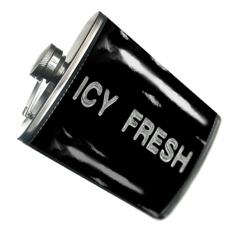 NEONBLOND Flask Icy Fresh Clear Ice Cubes on Black