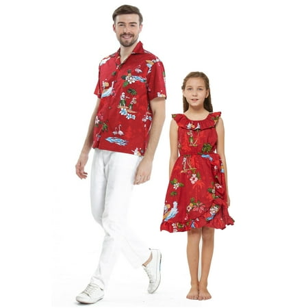 Matching Father Daughter Hawaiian Dance Shirt Wrap Ruffle Dress Christmas Santa in Hawaii
Matching Father Daughter Hawaiian Dance Shirt Wrap Ruffle Dress Christmas Santa in Hawaii