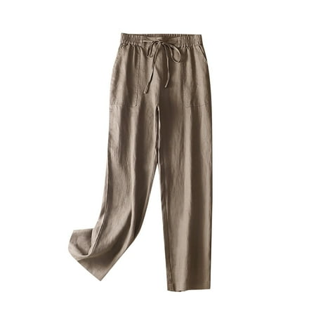 Womens Pants Women s Comfy Pajama Pants Casual Stretch Pant Drawstring Palazzo Lounge Pants Wide Leg(XXL Khaki)
Womens Pants Women s Comfy Pajama Pants Casual Stretch Pant Drawstring Palazzo Lounge Pants Wide Leg(XXL Khaki)