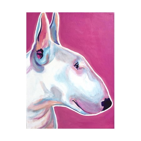 Bull Terrier - Bubble Gum Print Wall Art By Dawgart