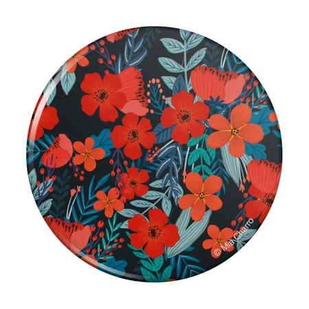 Cecilie Flowers Pattern Kitchen Refrigerator Locker Button Magnet