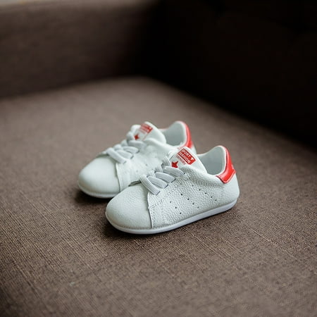 Toyella 2021 spring and autumn new 0-1 year old soft bottom baby shoes boys and girls leather walkers baby shoes small white shoes Red 17
Toyella 2021 spring and autumn new 0-1 year old soft bottom baby shoes boys and girls leather walkers baby shoes small white shoes Red 17