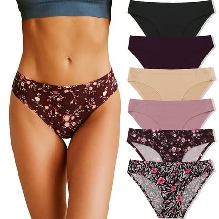 FINETOO Bikini Underwears Women’s No Show Seamless Panties Invisibles Briefs Soft Stretch Hipster Underwear XS-XL 6 Pack
FINETOO Bikini Underwears Women’s No Show Seamless Panties Invisibles Briefs Soft Stretch Hipster Underwear XS-XL 6 Pack