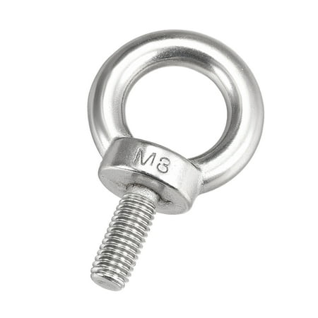 Uxcell Machinery Shoulder Lifting Rigging Eye Bolts M8 Thread 4pcs