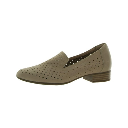 Clarks Womens Juliet Hayes Suede Slip On Smoking Loafers