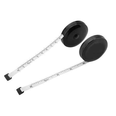 Frcolor 2 Pcs 150 cm/60Inchx7.5mm Mini Round Tape Measure Automatic Retractable Dual Sided Tape for Sewing Tailor Fabric Measuring (Black)
Frcolor 2 Pcs 150 cm/60Inchx7.5mm Mini Round Tape Measure Automatic Retractable Dual Sided Tape for Sewing Tailor Fabric Measuring (Black)