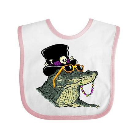 Inktastic Mardi Gras VooDoo Gator Gift Baby Boy or Baby Girl Bib