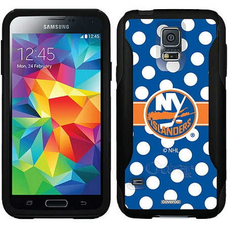 New York Islanders Polka Dots Design on OtterBox Commuter Series Case for Samsung Galaxy S5
