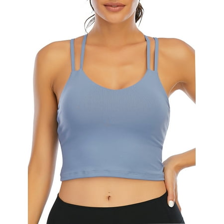 Womens Sexy Everyday Bra Camisole Crop Top Bralettes Tops Padded Sports Bra with Built in Bra
Womens Sexy Everyday Bra Camisole Crop Top Bralettes Tops Padded Sports Bra with Built in Bra