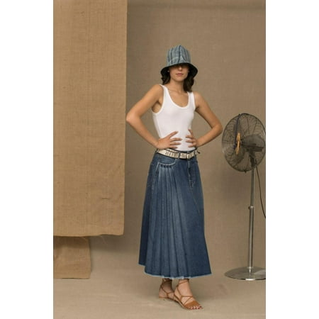 Don The Fuller Blue Cotton Skirt