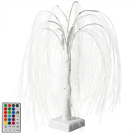 60 LED Willow Night Light Colorful Tree Remote Control Table Lamp with 7 Lighting Modes RGB Fairy Atmosphere Lamps USB/Battery Night Lights Table Decor Night Lamp for Home Bedroom Shelf
60 LED Willow Night Light Colorful Tree Remote Control Table Lamp with 7 Lighting Modes RGB Fairy Atmosphere Lamps USB/Battery Night Lights Table Decor Night Lamp for Home Bedroom Shelf