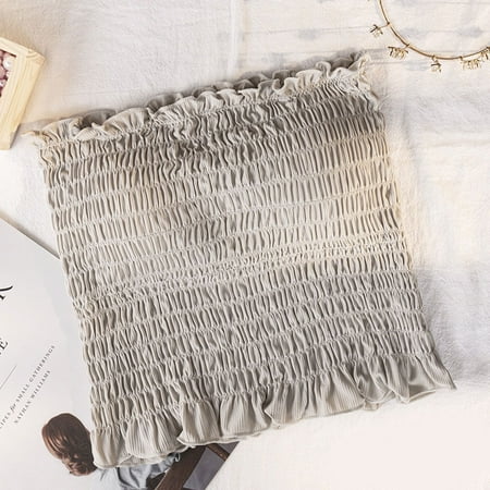 Karcher Off Shoulder Bandeau Strapless Pleated Top Women Summer Wrapped Chest Underwear Pullover Blouse Tube Cami New
Karcher Off Shoulder Bandeau Strapless Pleated Top Women Summer Wrapped Chest Underwear Pullover Blouse Tube Cami New