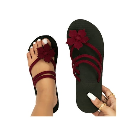 Rotosw Women Thong Sandals Slip On Flat Sandal Beach Flip-flops Lightweight Summer Shoes Home Casual Wine Red 3cm Platform 5.5
Rotosw Women Thong Sandals Slip On Flat Sandal Beach Flip-flops Lightweight Summer Shoes Home Casual Wine Red 3cm Platform 5.5