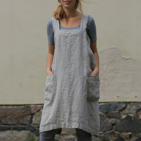 Hhdxre Dress Women s Cotton Linen Apron Long Home Furnishing Loose Long Casual Solid Color Suitable for Baking Cooking(Gray M)
Hhdxre Dress Women s Cotton Linen Apron Long Home Furnishing Loose Long Casual Solid Color Suitable for Baking Cooking(Gray M)