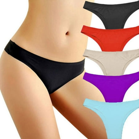harmtty Women s Sexy Solid Color Thongs G-String Briefs Underwear Seamless Panties Purple
harmtty Women s Sexy Solid Color Thongs G-String Briefs Underwear Seamless Panties Purple