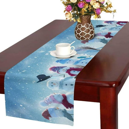 MKHERT Funny Snowmen in Winter Landscape Merry Christmas and Happy New Year Table Runner Home Decor for Wedding Party Banquet Decoration 16x72 Inch
MKHERT Funny Snowmen in Winter Landscape Merry Christmas and Happy New Year Table Runner Home Decor for Wedding Party Banquet Decoration 16x72 Inch