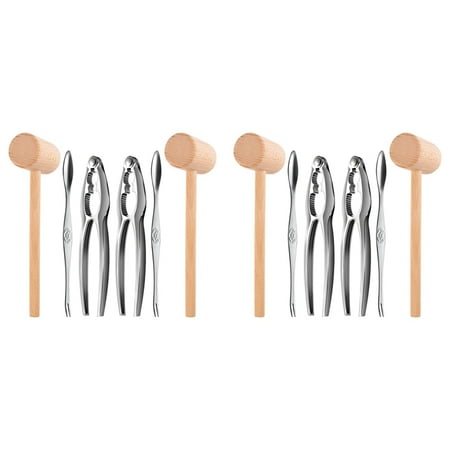 12Pcs Seafood Tools Set Including 2 Forks 2 Lobster Crackers Nut Crackersand 2 Lobster Mallets
12Pcs Seafood Tools Set Including 2 Forks 2 Lobster Crackers Nut Crackersand 2 Lobster Mallets