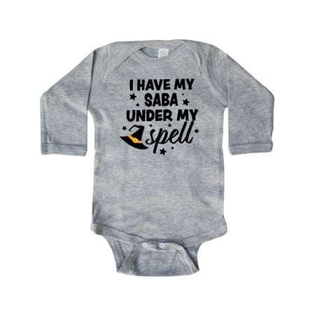 Inktastic I Have My Saba Under My Spell with Cute Witch Hat Gift Baby Boy or Baby Girl Long Sleeve Bodysuit
Inktastic I Have My Saba Under My Spell with Cute Witch Hat Gift Baby Boy or Baby Girl Long Sleeve Bodysuit