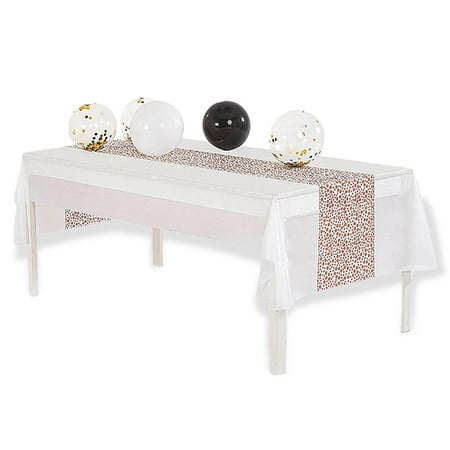 Tablecloth Water resistance 137x274cm White/Pink