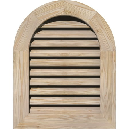 28 W x 28 H Round Top Gable Vent (33 W x 33 H Frame Size): Unfinished Functional Smooth Pine Gable Vent w/ 1 x 4 Flat Trim Frame
28 W x 28 H Round Top Gable Vent (33 W x 33 H Frame Size): Unfinished Functional Smooth Pine Gable Vent w/ 1 x 4 Flat Trim Frame