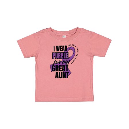 Inktastic Chronic Pain I Wear Purple For My Great Aunt Gift Baby Boy or Baby Girl T-Shirt
Inktastic Chronic Pain I Wear Purple For My Great Aunt Gift Baby Boy or Baby Girl T-Shirt